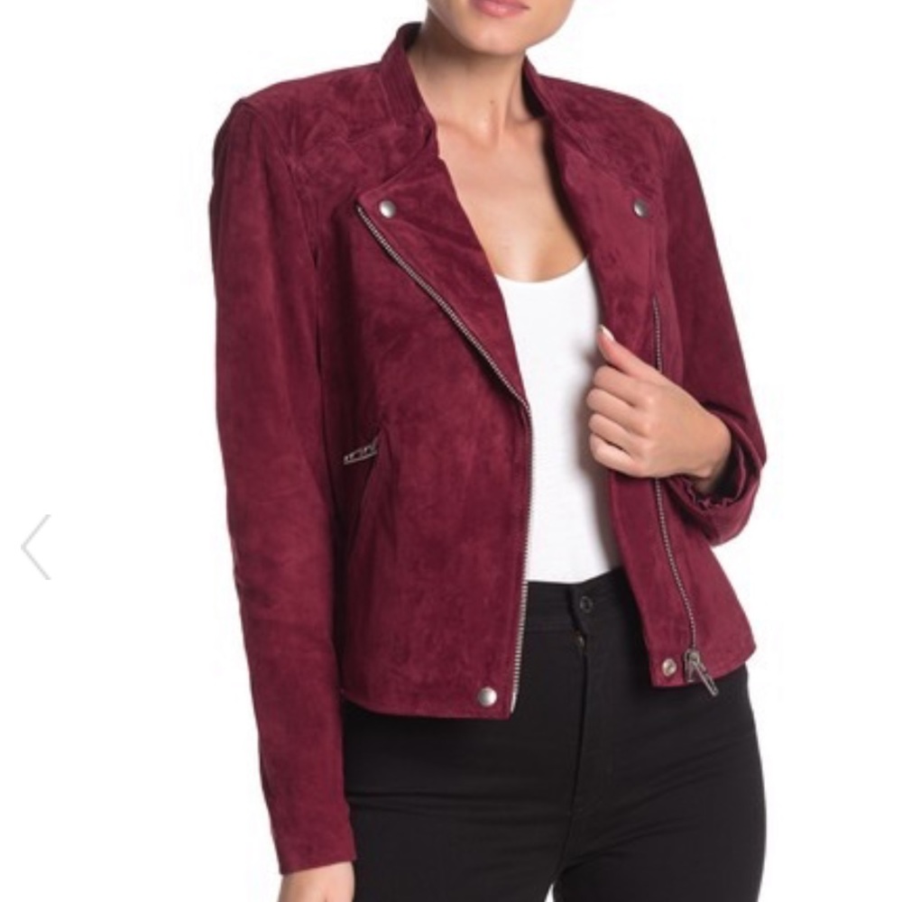 BLANKNYC No Limit Suede Moto Jacket
